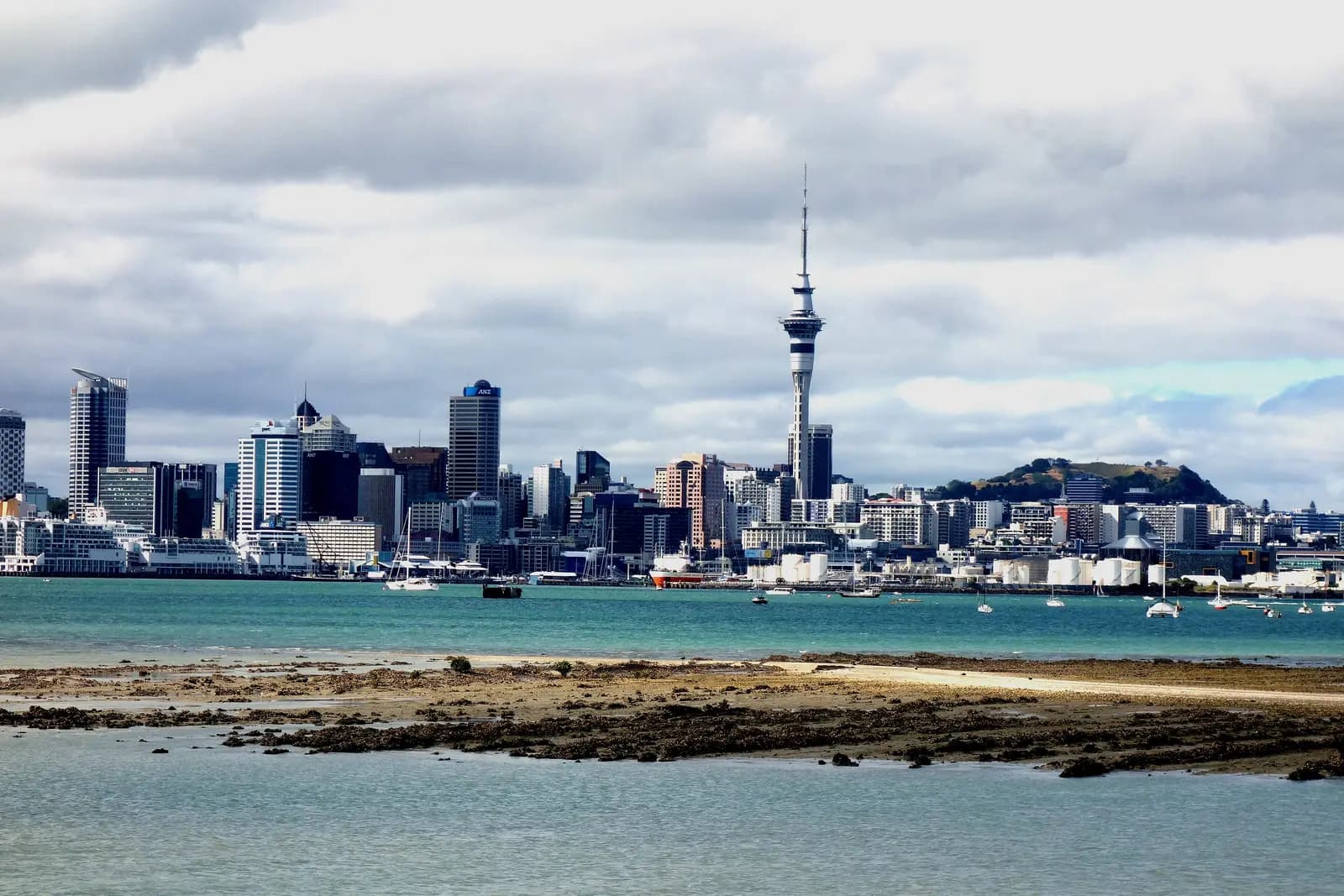 Auckland skyline and the Sky Tower
