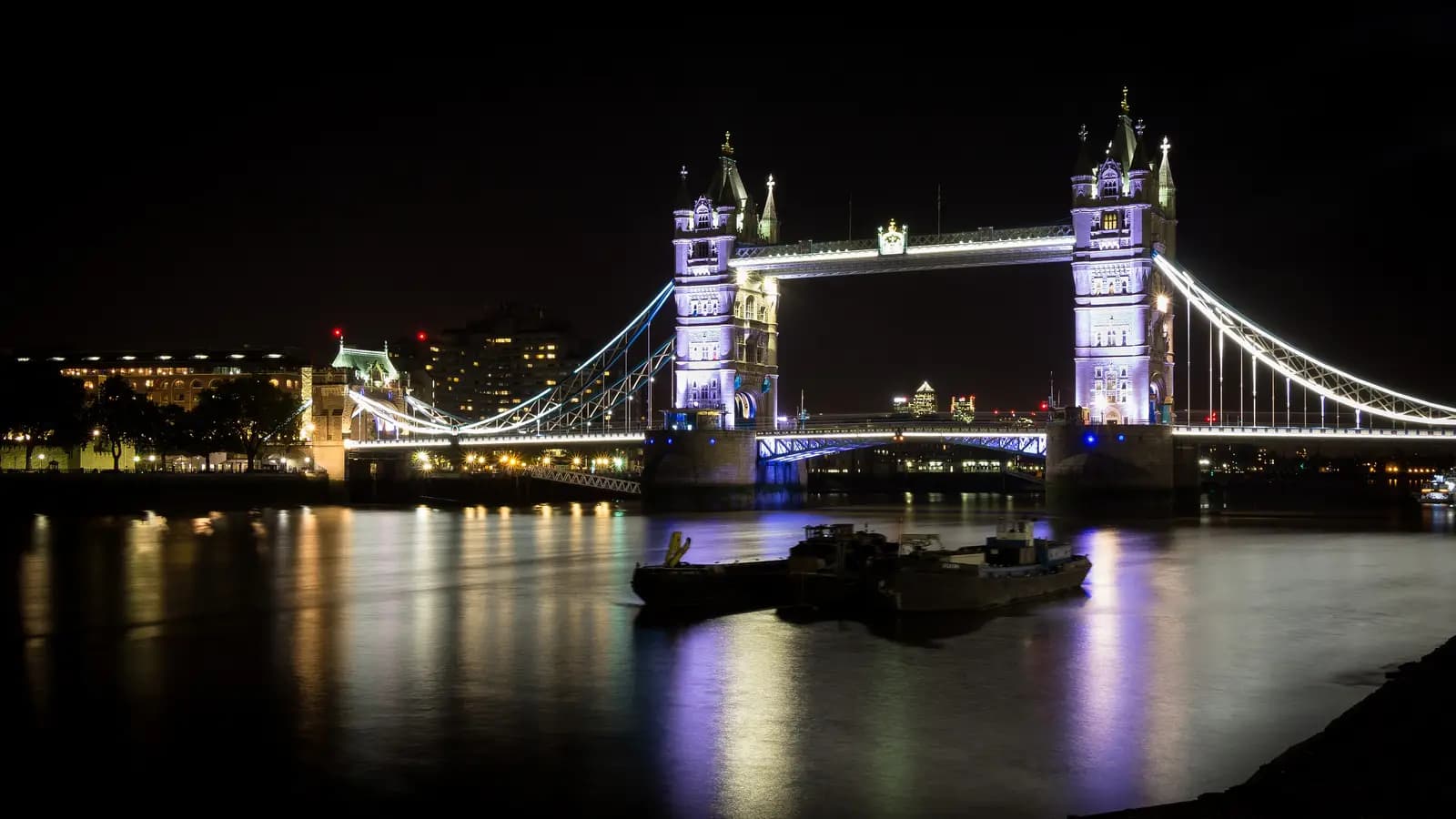 Tower Bridge at night, London